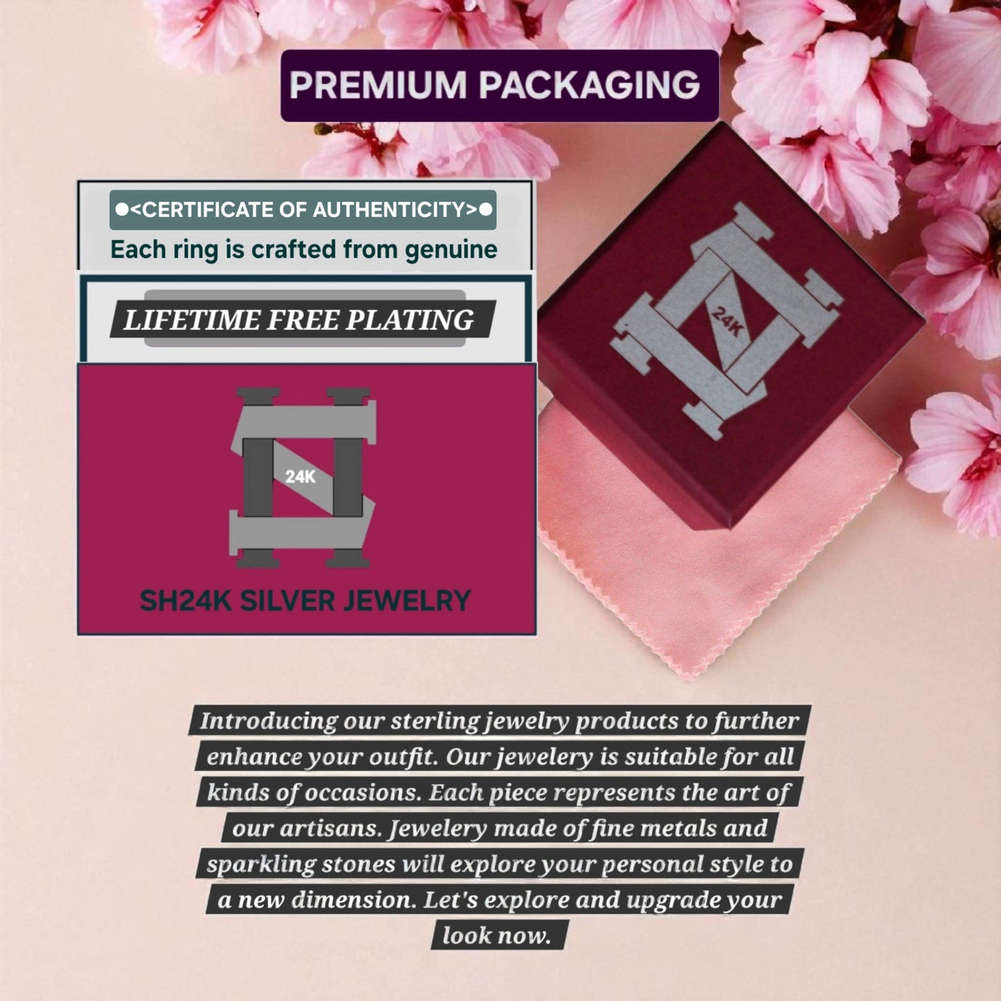 Pure 925 Sterling Silver Ring for Women | Adjustable Ring for Girls | Cubic Zirconia Rhodium Plated Ring