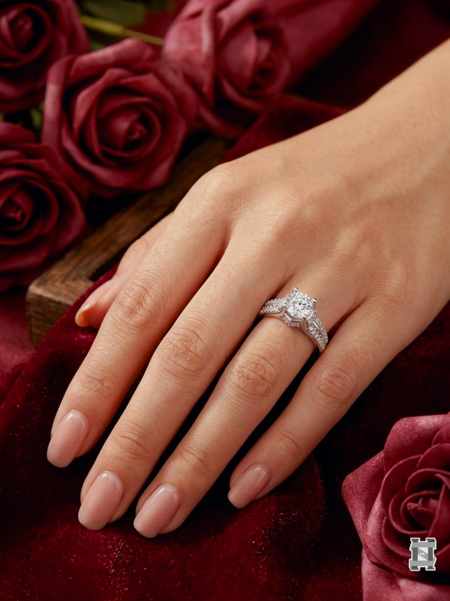 Pure 925 Sterling Silver Ring for Women | Crown Princess Ring | Silver 5MM AAA+ Cubic Zirconia Rhodium Plated Ring